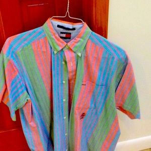 - Tommy Hilfiger short sleeve button down shirt